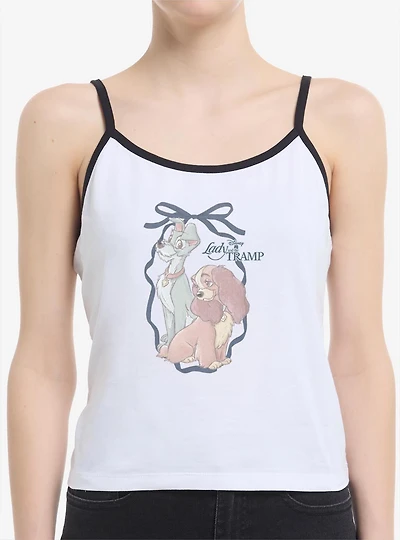 Disney Lady And The Tramp Bow Romance Womens Cami