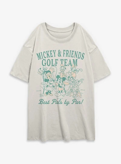 Disney Mickey Mouse Best Pals By Par Womens Oversized T-Shirt