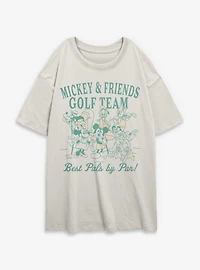 Disney Mickey Mouse Best Pals By Par Womens Oversized T-Shirt