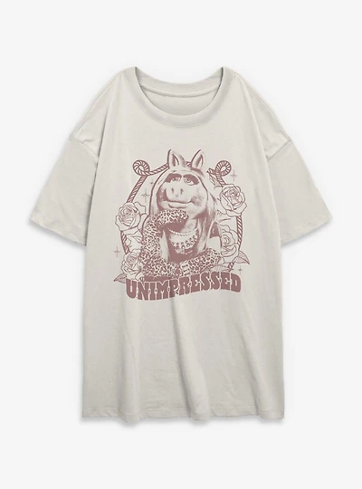 Disney The Muppets Unimpressed Womens Oversized T-Shirt