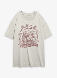 Disney The Muppets Unimpressed Womens Oversized T-Shirt