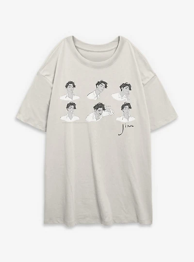 KPop Demon Hunters Saja Boys Jinu Expression Womens Oversized T-Shirt