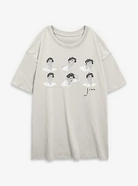 KPop Demon Hunters Saja Boys Jinu Expression Womens Oversized T-Shirt