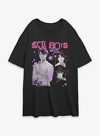 KPop Demon Hunters Saja Boys Jinu Your Idol Womens Oversized T-Shirt