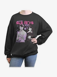 KPop Demon Hunters Saja Boys Jinu Your Idol Womens Oversized Sweatshirt