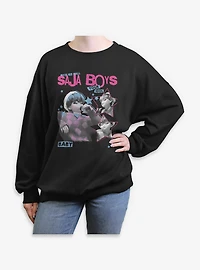KPop Demon Hunters Saja Boys Baby Your Idol Womens Oversized Sweatshirt
