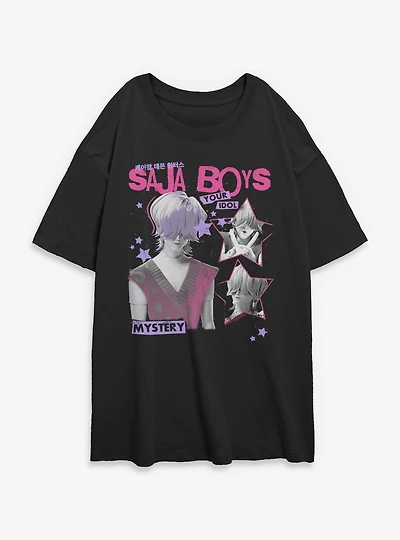 KPop Demon Hunters Saja Boys Mystery Your Idol Womens Oversized T-Shirt
