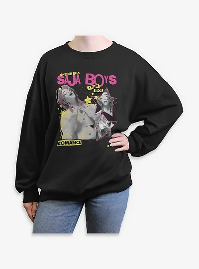 KPop Demon Hunters Saja Boys Romance Your Idol Womens Oversized Sweatshirt