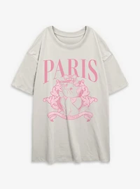 Disney The Aristocats Paris Princess Marie Womens Oversized T-Shirt