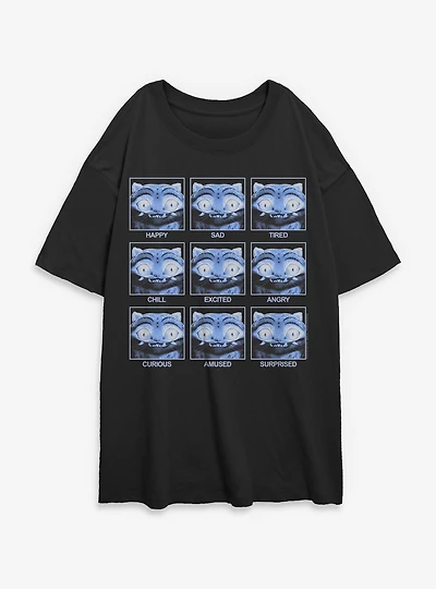 KPop Demon Hunters Derpy Expressions Womens Oversized T-Shirt