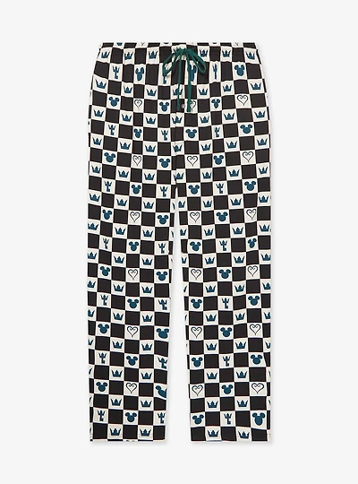 Disney Kingdom Hearts Checkered Icons Sleep Pants - BoxLunch Exclusive