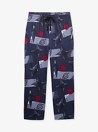 Naruto Shippuden Kakashi Hatake Icons Allover Print Sleep Pants - BoxLunch Exclusive