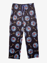 Disney Kingdom Hearts Stained Glass Window Allover Print Sleep Pants - BoxLunch Exclusive