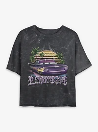 Disney Pixar Cars Ramone Airbrush Mineral Wash Womens Crop T-Shirt