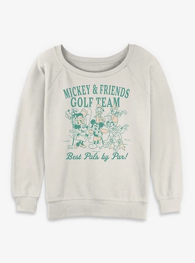 Disney Mickey Mouse Best Pals By Par Womens Slouchy Sweatshirt