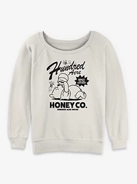 Disney Winnie The Pooh Honey Co Womens Slouchy Sweatshirt