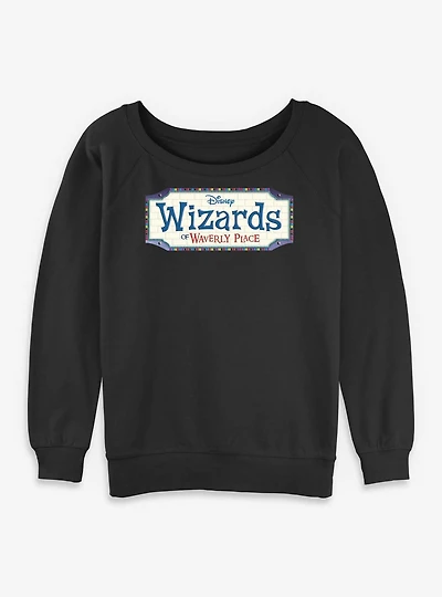 Disney Wizards Of Waverly Place Logo Womens Slouchy Sweatshirt