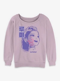 Kpop Demon Hunters Rumi HUNTR/X Womens Slouchy Sweatshirt