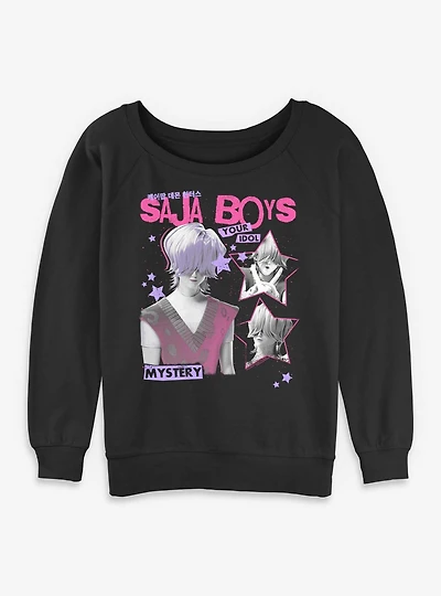 KPop Demon Hunters Saja Boys Mystery Your Idol Womens Slouchy Sweatshirt