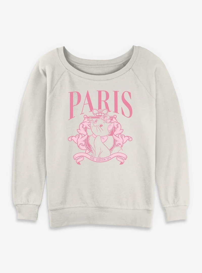 Disney The Aristocats Paris Princess Marie Womens Slouchy Sweatshirt