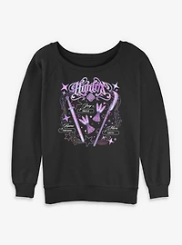 KPop Demon Hunters HUNTR/X Weapons Womens Slouchy Sweatshirt