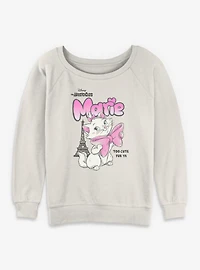 Disney The Aristocats Too Cute Fur Ya Womens Slouchy Sweatshirt
