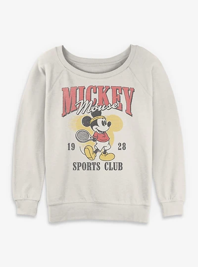 Disney Mickey Mouse 1928 Sports Club Womens Slouchy Sweatshirt