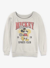 Disney Mickey Mouse 1928 Sports Club Womens Slouchy Sweatshirt