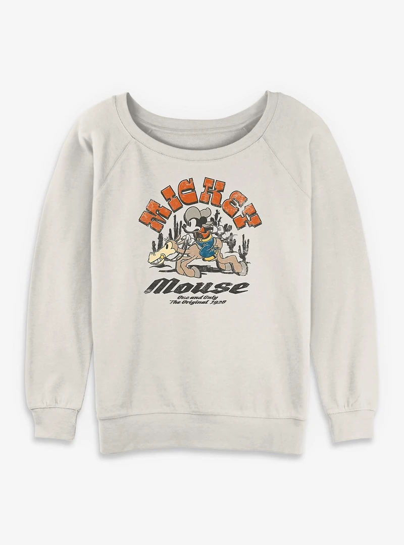 Disney Mickey Mouse One And Only Womens Slouchy Sweatshirt