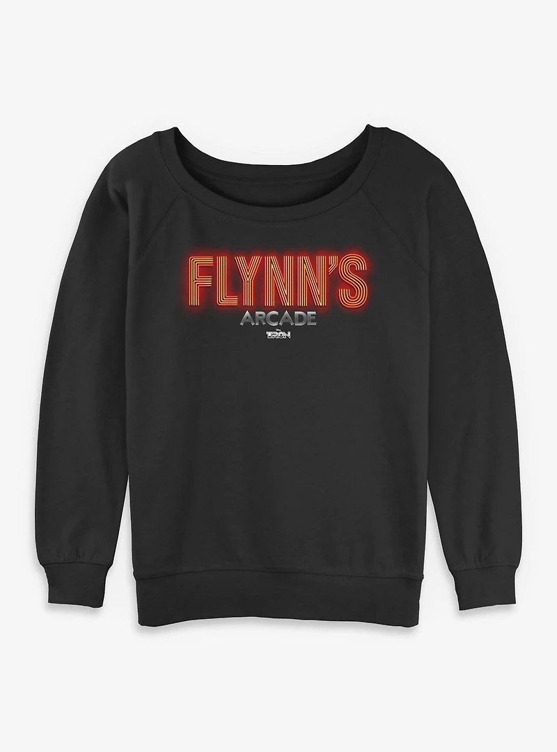 Tron Flynn's Arcade Womens Slouchy Sweatshirt