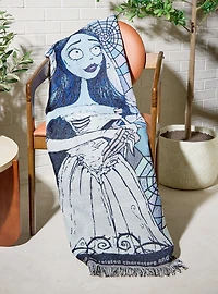 Corpse Bride Emily Stained Glass Portrait Tapestry Throw - BoxLunch Exclusive