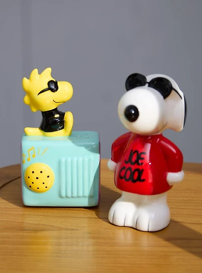 Peanuts Snoopy & Woodstock Joe Cool Salt and Pepper Shaker Set
