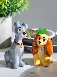Disney Lady and The Tramp Lady & Tramp Figural Salt & Pepper Shaker Set