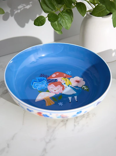 Disney Alice in Wonderland Floral Wide Bowl