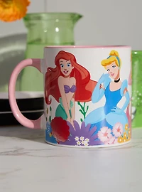 Disney Princess Floral Group Portrait Mug