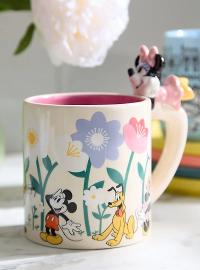Disney Minnie Mouse & Friends Floral Mug with Minnie Charm