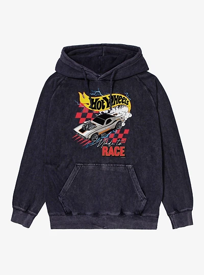 Hot Wheels Made To Race Lightning Mineral Wash Hoodie