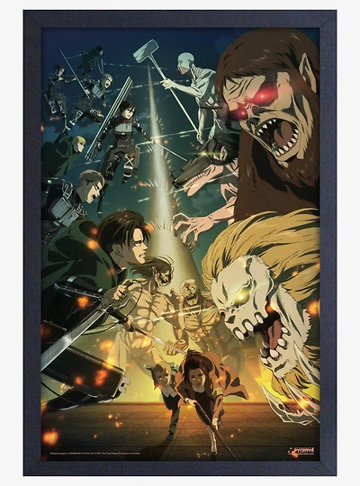 Attack On Titan Battle Against The Titans 11x17" Framed Poster