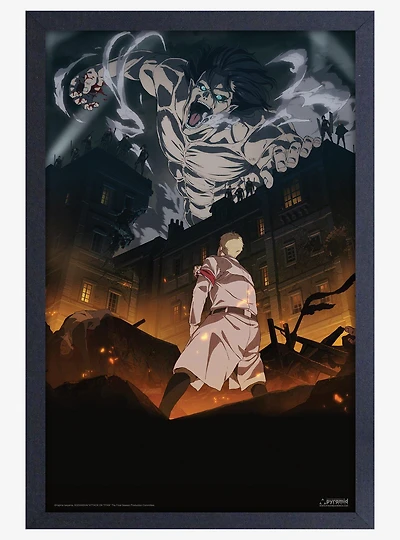 Attack On Titan Reiner Vs Eren 11x17" Framed Poster