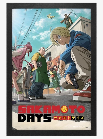 Sakamoto Days Season 1 Key Art 11x17" Framed Poster