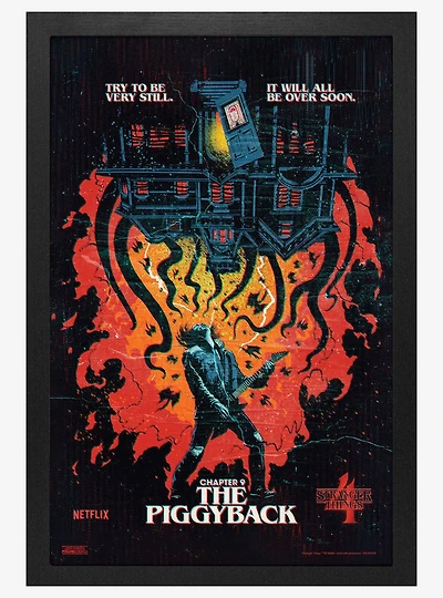 Stranger Things Chapter 9 The Piggyback 11x17" Framed Poster