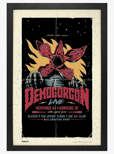 Stranger Things Demogorgon Live 11x17" Framed Poster