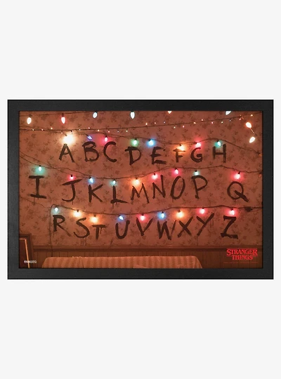 Stranger Things Will's Lights 11x17" Framed Poster