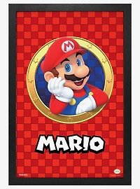 Super Mario 3D Port Mario 11x17" Framed Poster