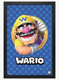 Super Mario 3D Port Wario 11x17" Framed Poster