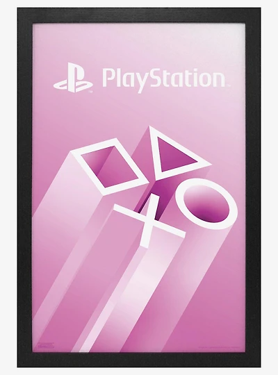 PlayStation Edge of Space Pink 11x17" Framed Poster