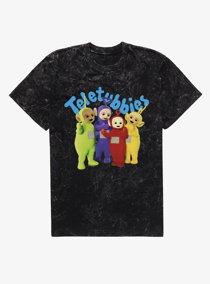 Teletubbies Group Shot Mineral Wash T-Shirt