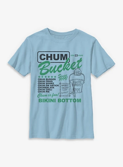Spongebob Squarepants Chum Bucket Ad Youth T-Shirt