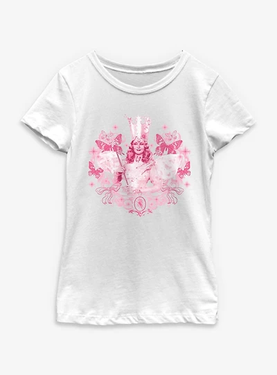Wizard Of Oz Butterflies & Bows Glinda Youth Girls T-Shirt