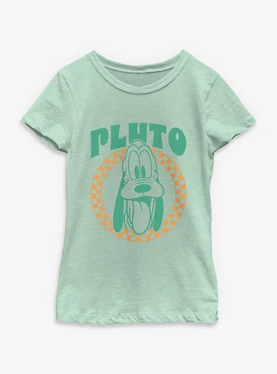 Disney Pluto Checkered Set Youth Girls T-Shirt